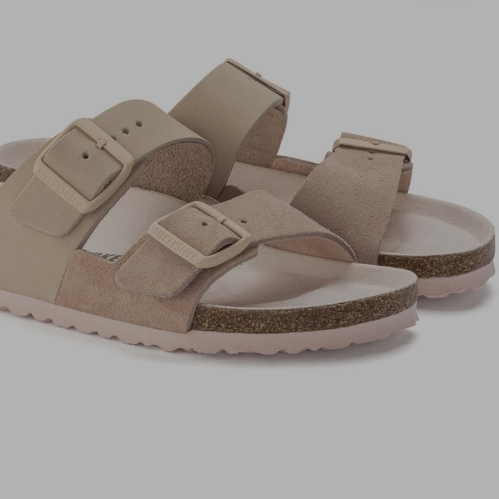Birkenstock Arizona SplitNubuck/Suede LeatherBlush Pink Sandals Size 41 - Picture 4 of 15